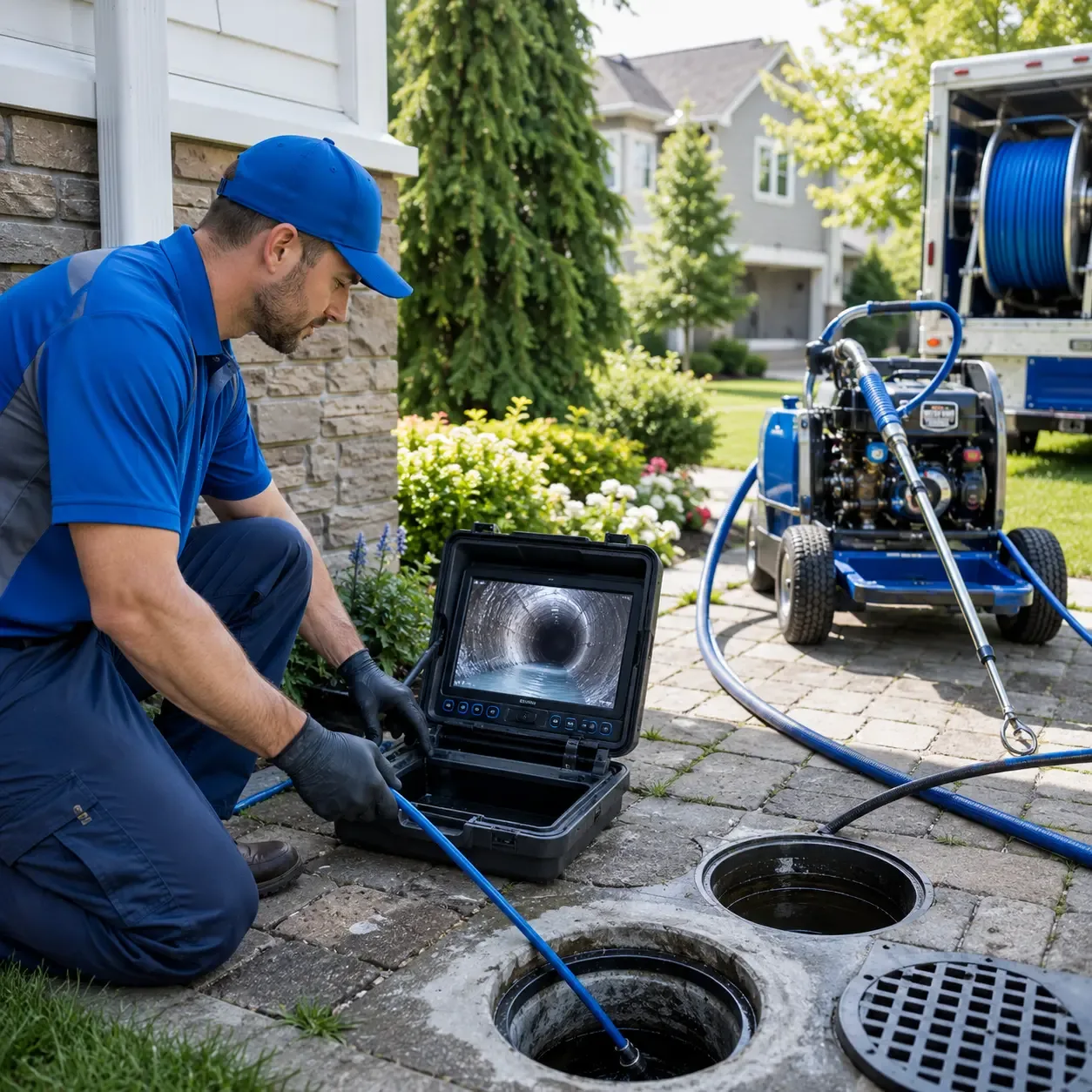Outdoor drain cleaning professionals serving Simpson, NC